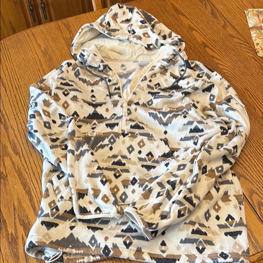 Aztec Print Hoodie